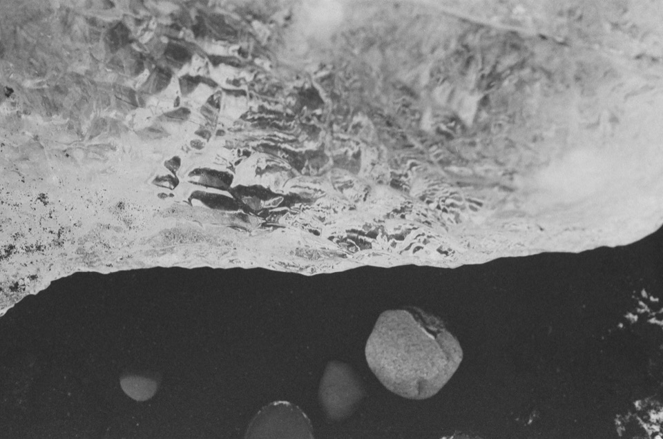 A film photograph at Diamond Beach