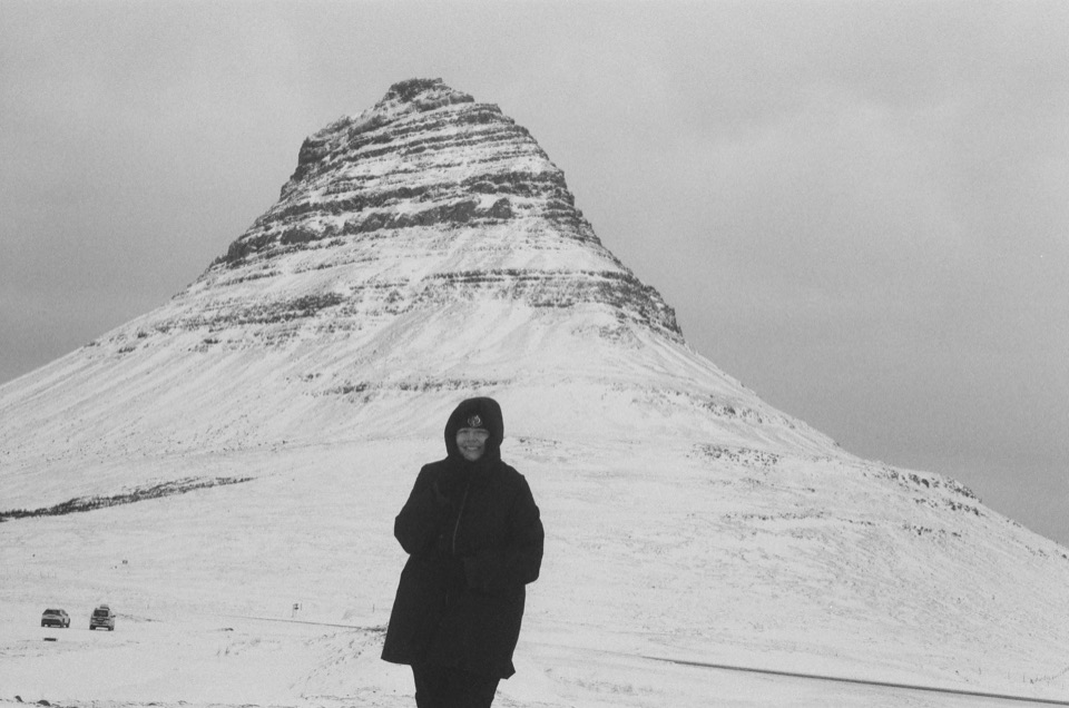 Kirkjufell mountain on film