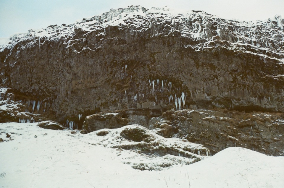 A film photograph around Seljalandsfoss