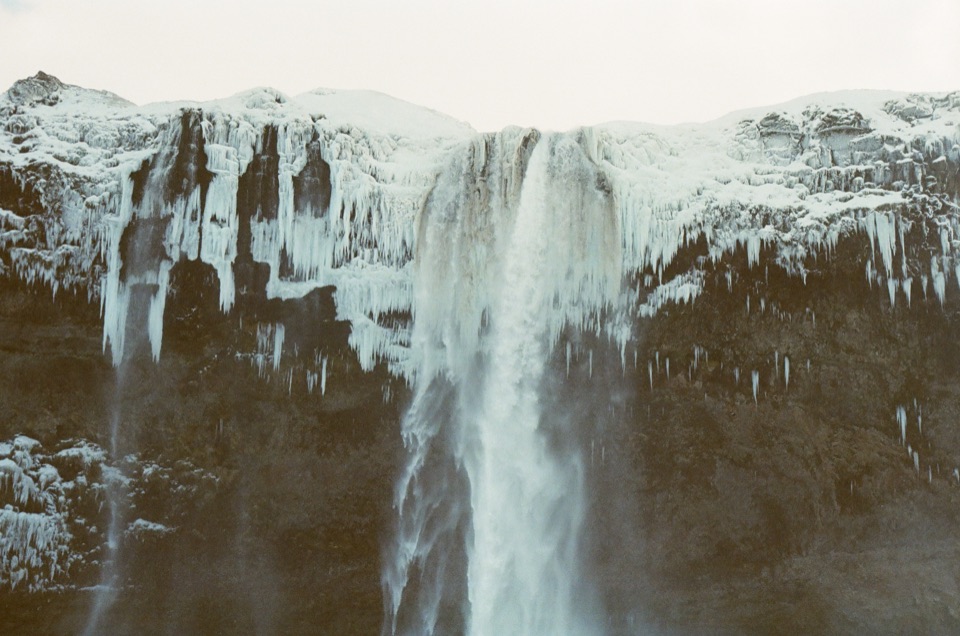 A film frame at Seljalandsfoss