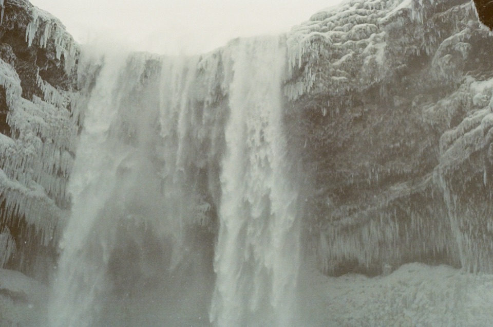 Waterfall landscape at Skógafoss